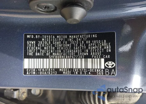 5YFBURHE8HP677302